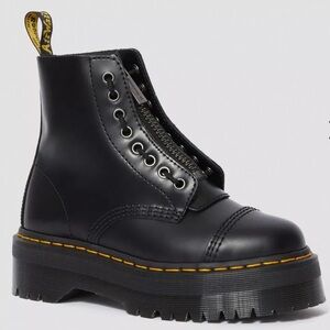 Doc Martens Sinclair Smooth Leather Zipper Platform Boots